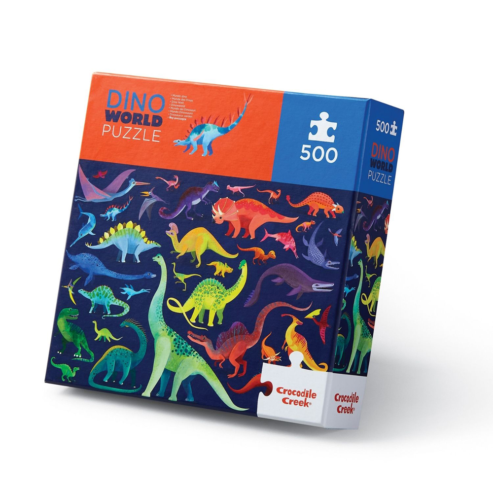 Family Puzzle 500 pc - Dino World by Crocodile Creek 